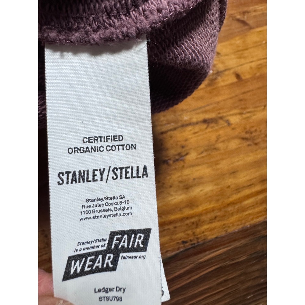 Stanley Stella Organic Cotton Crewneck Sweatshirt XXS Kaffa Coffee Bottle Chair - Picture 8 of 11